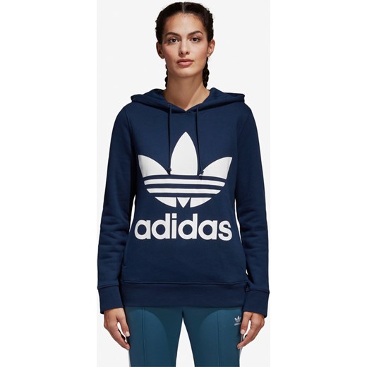 Bluza sportowa Adidas Originals niebieska z napisami