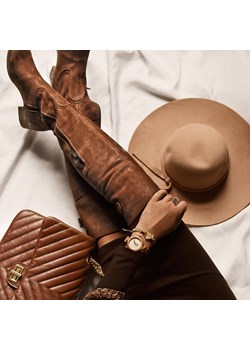 kozaki za kolano - skóra naturalna - model 128 - kolor brązowy przecierka Zapato zapato.com.pl - kod rabatowy