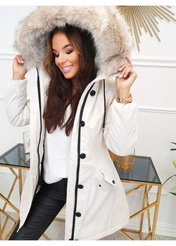 K72 Kurtka PARKA Angie Beige Magneticsklep - kod rabatowy