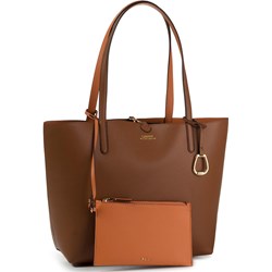 Shopper bag Ralph Lauren brązowa duża  - zdjęcie produktu