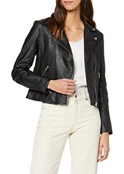 Selected Femme kurtka damska sfmarlen Leather Jacket noos, kolor: czarny (czarny) Selected Femme Amazon okazja - kod rabatowy