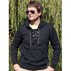 Sweter męski czarny M. Lasota zimowy w stylu młodzieżowym  - zdjęcie produktu