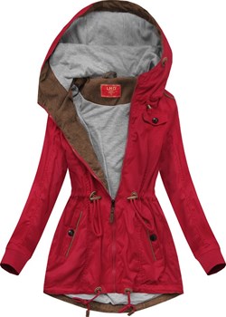 KRÓTKA PARKA Z KAPTUREM CZERWONA (TLR335) Goodlookin.pl - kod rabatowy