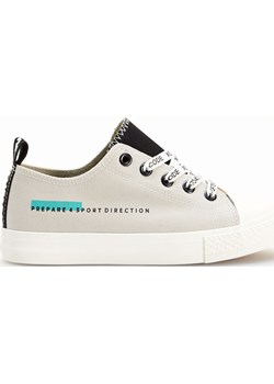 Reserved - Tkaninowe trampki w dwóch kolorach - Jasny szary Reserved - kod rabatowy