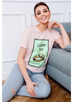 Bawełniany tshirt z aplikacją LUXURY Endoftheday END OF THE DAY - kod rabatowy