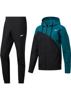 Dres męski Woven Track Suit Reebok (heritage teal/black) Reebok Fitness SPORT-SHOP.pl wyprzedaż - kod rabatowy