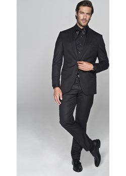 garnitur męski oria czarny slim fit Borgio okazyjna cena Borgio - kod rabatowy