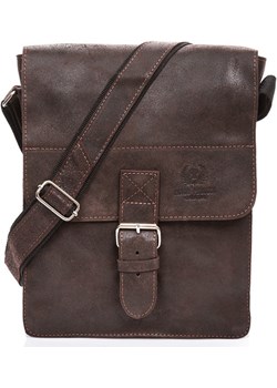 TORBA SKÓRZANA LISTONOSZKA VINTAGE NA RAMIĘ BRĄZOWA PAOLO PERUZZI 006TM-PP-BR okazyjna cena Paolo Peruzzi - kod rabatowy