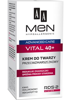 AA Men Advanced Care vital 40+ krem do twarzy przeciwzmarszczkowy 50 ml  Oceanic Oceanic_SA - kod rabatowy