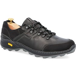 Buty trekkingowe męskie czarne Kent sznurowane  - zdjęcie produktu