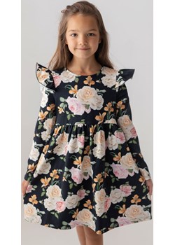 Czarna sukienka w kwiaty dla dziewczynki 98 Jesień/Zima Myprincess / Lily Grey myprincess.pl - kod rabatowy