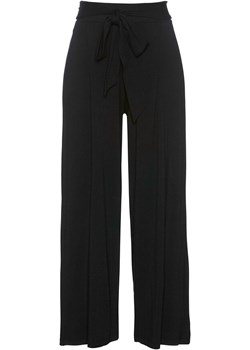 Spodnie culotte z wiązanym paskiem | bonprix Bonprix bonprix okazja - kod rabatowy