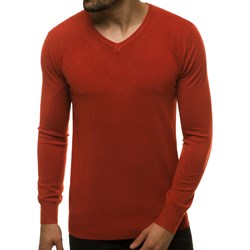 Sweter męski w serek z wiskozy  - zdjęcie produktu