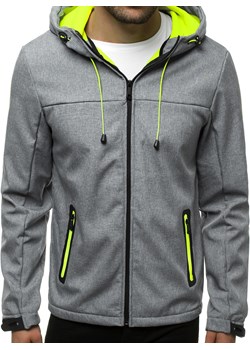 KURTKA MĘSKA SOFTSHELL SZARA OZONEE JS/KS2196 ozonee.pl okazja - kod rabatowy