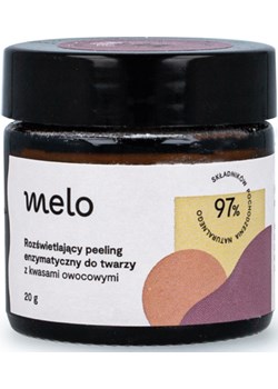 ROZŚWIETLAJĄCY PEELING ENZYMATYCZNY DO TWARZY Z KWASAMI OWOCOWYMI MELO 20 g Melo NUTRIDOME - kod rabatowy