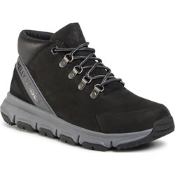 Buty sportowe męskie czarne na zimę sznurowane  - zdjęcie produktu