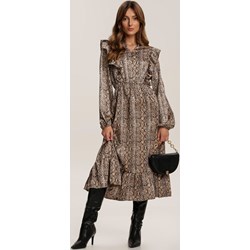 Sukienka Renee midi z długimi rękawami  - zdjęcie produktu