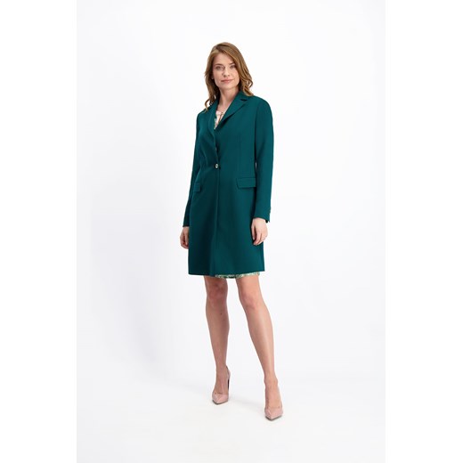 Zielony płaszcz damski Nel Tevere 84546 Lavard 40 Lavard promocyjna cena
