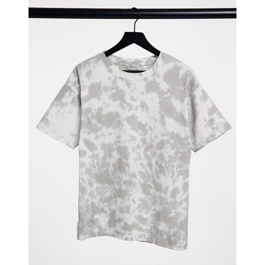 In The Style – Szary T-shirt oversize z efektem tie dye In The Style 34 okazja Asos Poland