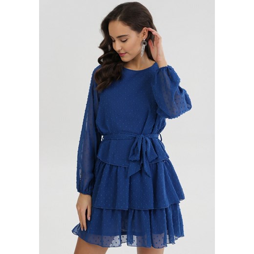 Niebieska Sukienka Roseflash ze sklepu Born2be Odzież w kategorii Sukienki - zdjęcie 100056805