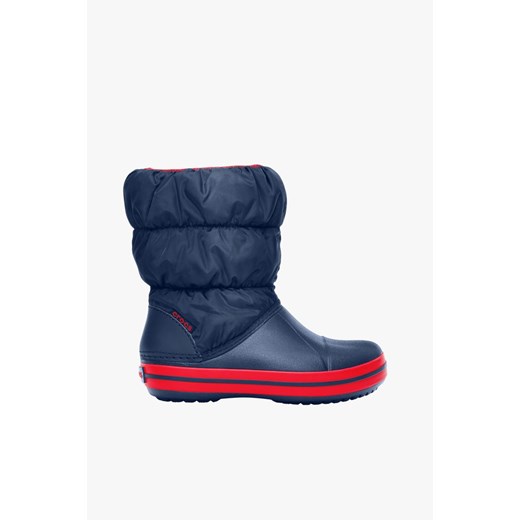 Crocs śniegowce damskie granatowe casual bez wzorów na zimę