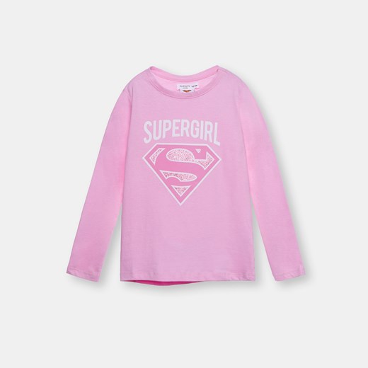 Sinsay - Koszulka Supergirl - Różowy Sinsay 140 Sinsay