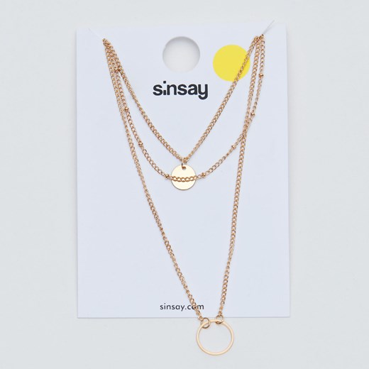 Sinsay - Naszyjnik - Złoty Sinsay Jeden rozmiar Sinsay