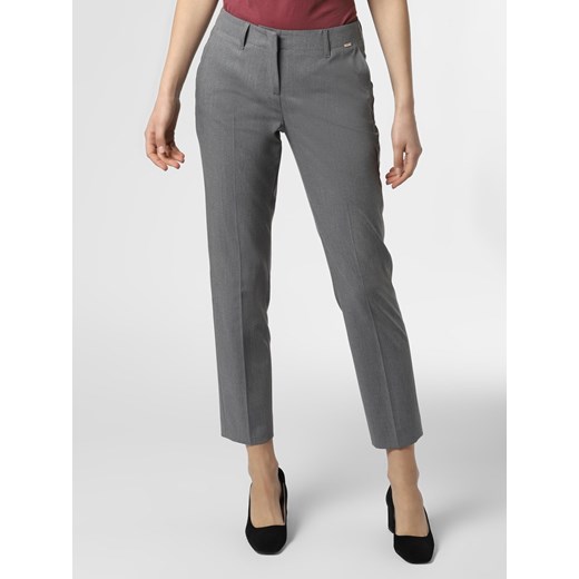 Cinque Spodnie Kobiety Sztuczne włókno antracytowy jednolity ze sklepu vangraaf w kategorii Spodnie damskie - zdjęcie 100092176