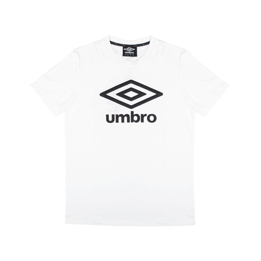 Biały t-shirt męski Umbro z krótkim rękawem 