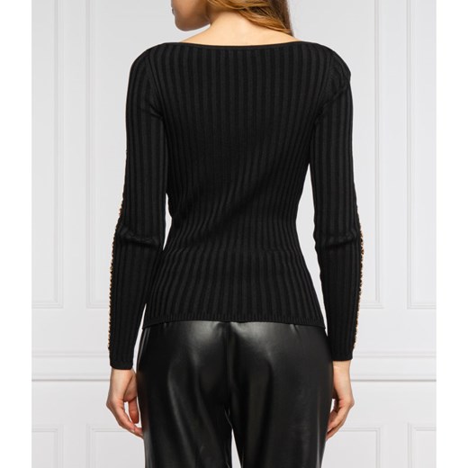 Sweter damski czarny Marciano Guess z okrągłym dekoltem