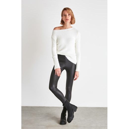 Trendyol Black Leather Looking Knitted Tights Trendyol S Factcool