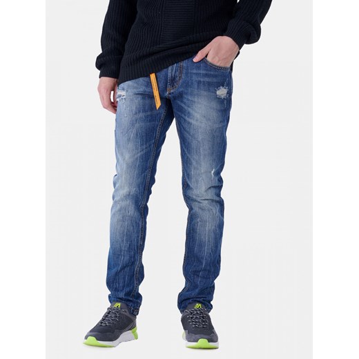 Blue men's slim fit jeans Alcott XS Factcool
