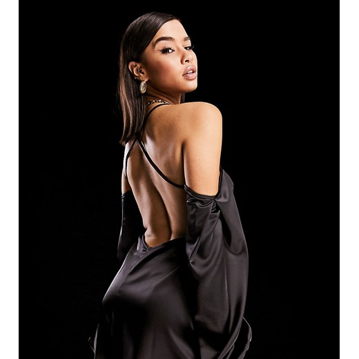 AsYou – Czarna sukienka mini z odkrytymi plecami i obszernymi rękawami-Czarny Asyou 44 Asos Poland
