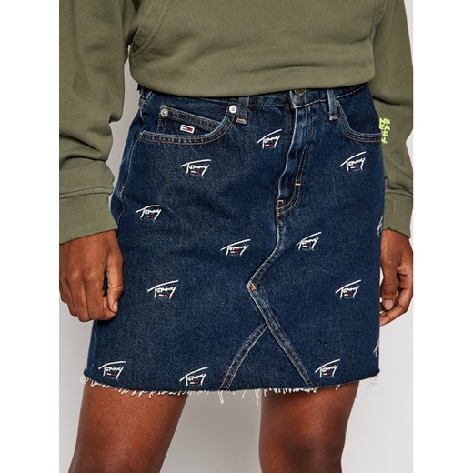 Tommy Jeans Spódnica jeansowa Short Denim DW0DW09177 Granatowy Regular Fit Tommy Jeans 27 MODIVO