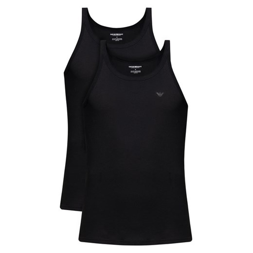 Emporio Armani Komplet 2 tank topów 111612 CC722 07320 Czarny Emporio Armani M wyprzedaż MODIVO