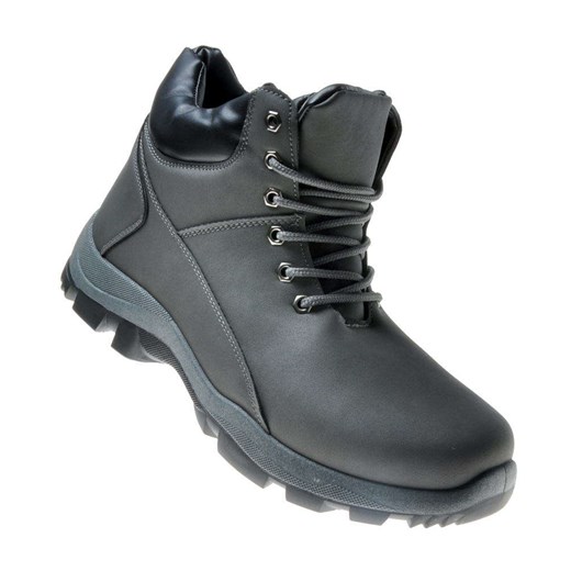 Szare buty trekkingowe z ociepleniem /A4-3 7041 S400/ Pantofelek24 41 promocja pantofelek24.pl
