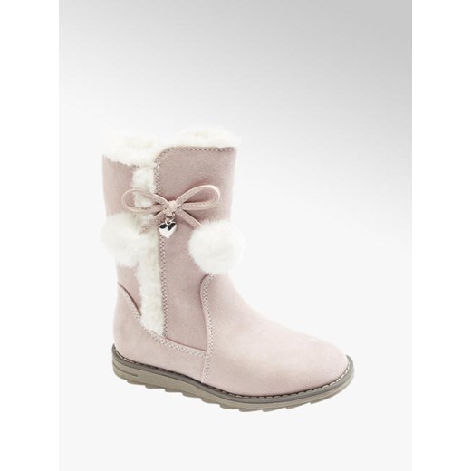 Różowe ocieplane kozaczki dziewczęce cupcake couture Cupcake Couture 25 Deichmann
