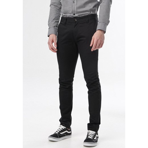 Czarne Spodnie Springlee ze sklepu Born2be Odzież w kategorii Spodnie męskie - zdjęcie 100294377