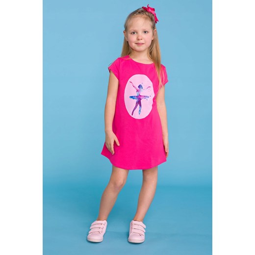 Sukienka Z Aplikacją Baletnicy Córka Różowy ~134~ XL Oficjalny sklep Allegro