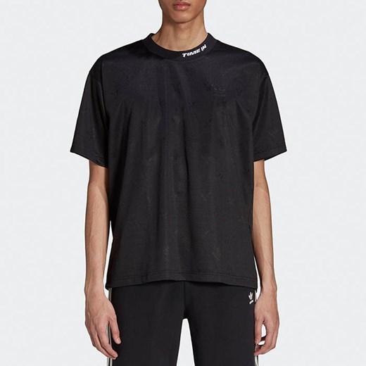 Czarny t-shirt męski Adidas Originals z krótkimi rękawami 