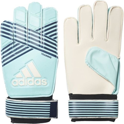 Rękawiczki dziecięce Adidas niebieskie w paski 