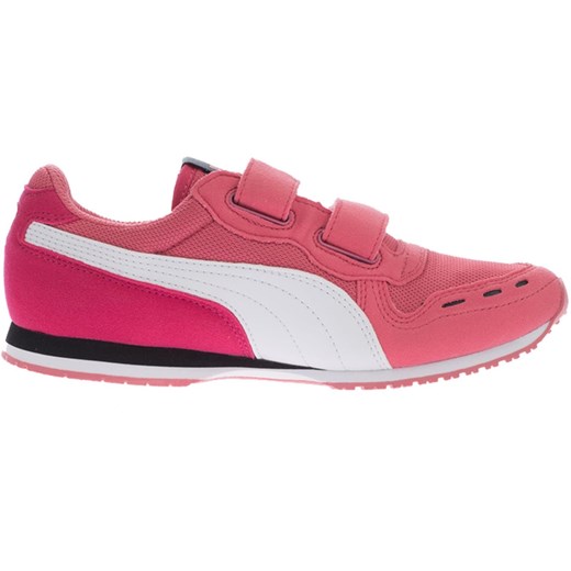 Różowe buty sportowe dziecięce Puma gładkie na rzepy 