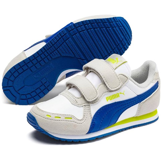 Buty sportowe dziecięce niebieskie Puma na rzepy 