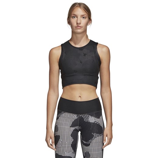 Bluzka damska Adidas w sportowym stylu z okrągłym dekoltem 