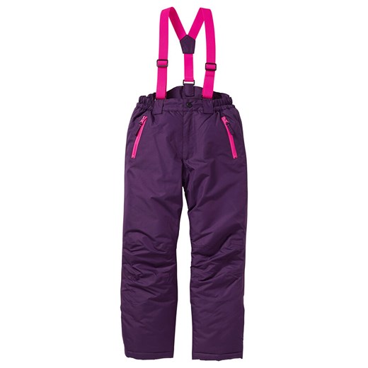 Spodnie dziewczęce narciarskie, nieprzemakalne i oddychające | bonprix 158 bonprx - Allani