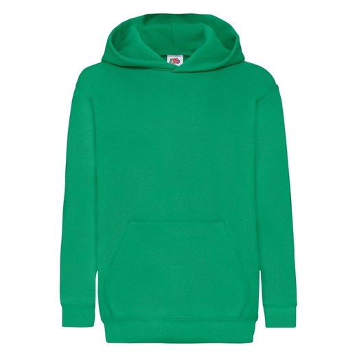 Dziecięca bluza z kapturem Hooded Sweat Fruit of the Loom - Zielony Fruit Of The Loom Fruties.pl