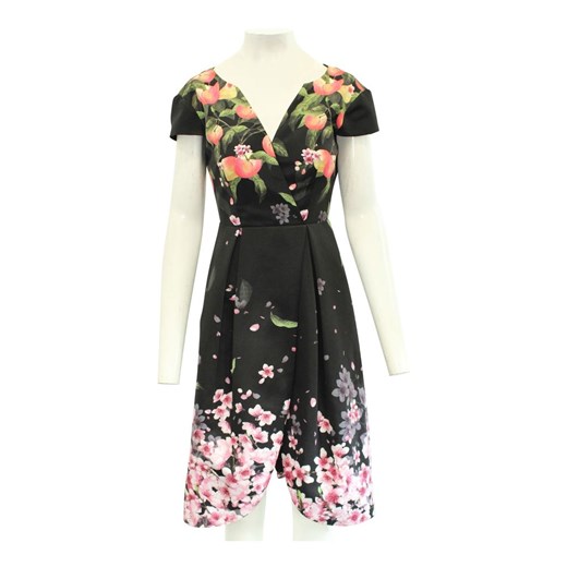 Ted Baker Vintage sukienka wielokolorowa na wiosnę w kwiaty 