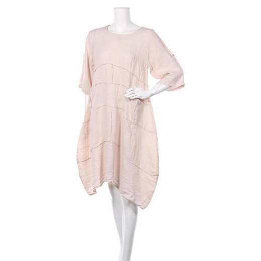 Sukienka Lea.r mini różowa z długim rękawem oversize 