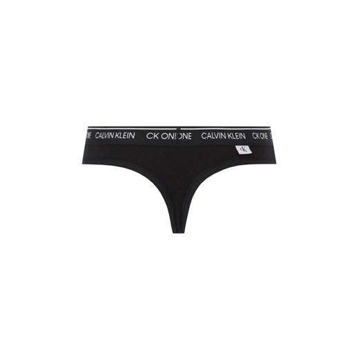 CALVIN KLEIN UNDERWEAR STRINGI THONG Czarny L Calvin Klein Underwear XL Mont Brand okazyjna cena