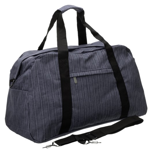 Shopper bag na ramię niebieska bez dodatków mieszcząca a5 